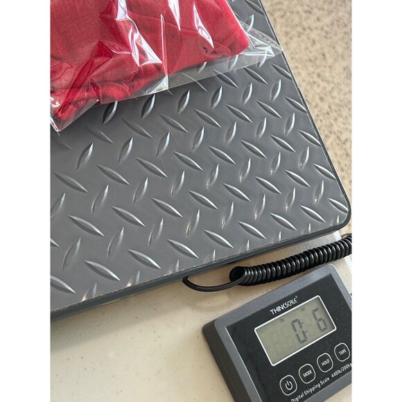 A Byer Blouse Size XL Sheer Floral Lace Shoulder Trim Ruched Knit Red Metallic - Picture 7 of 7